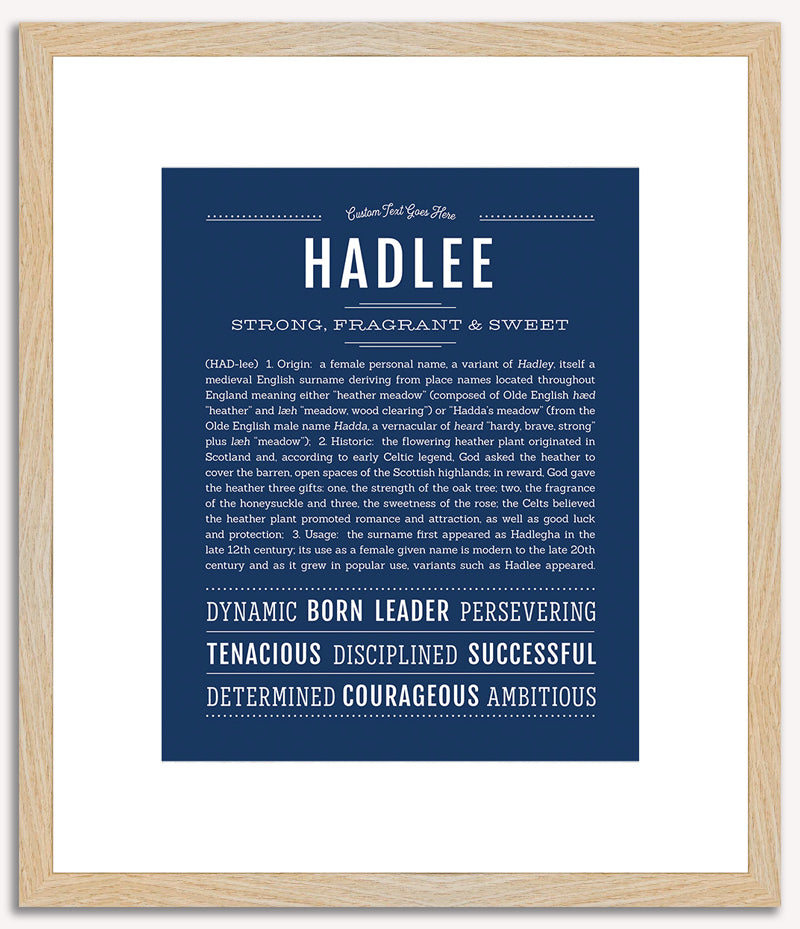 Hadlee | Name Art Print