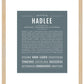 Hadlee | Name Art Print