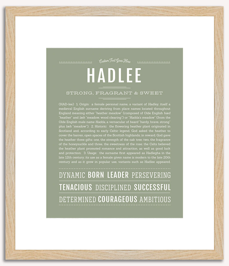 Hadlee | Name Art Print