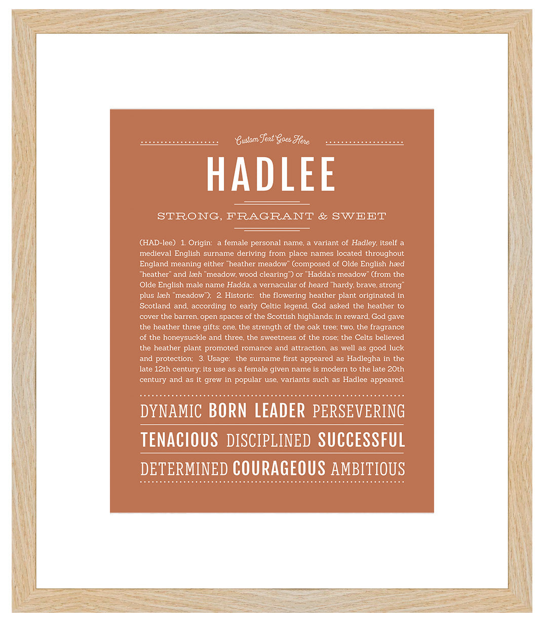 Hadlee | Name Art Print