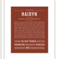 Haidyn | Name Art Print