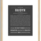 Haidyn | Name Art Print