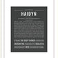 Haidyn | Name Art Print