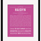 Haidyn | Name Art Print