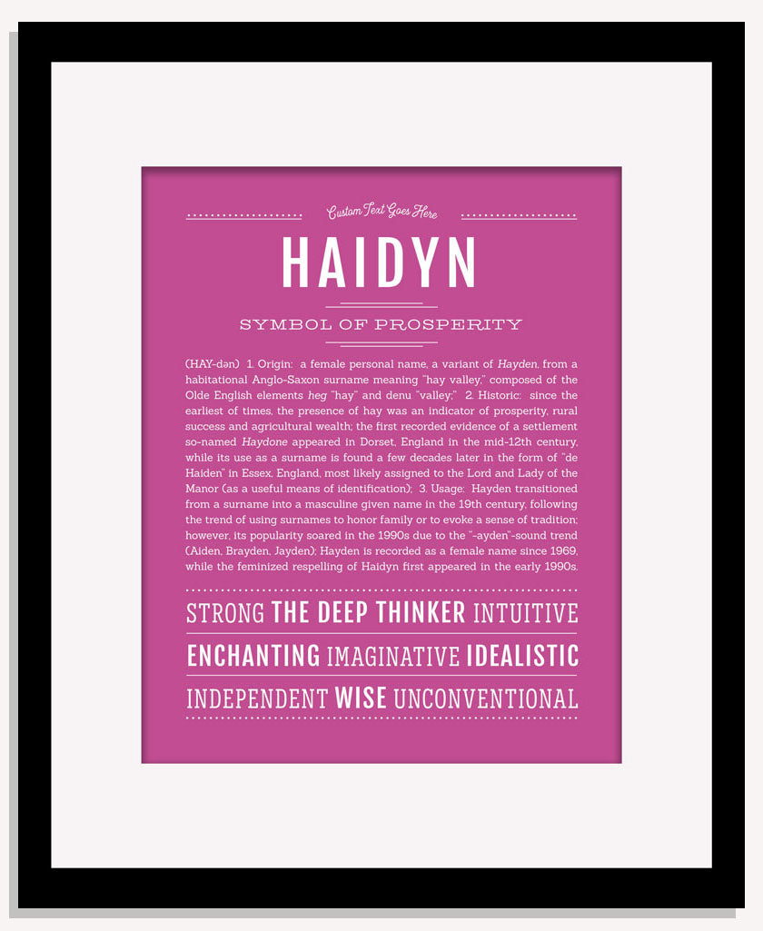 Haidyn | Name Art Print