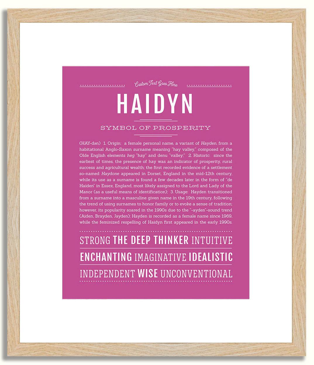 Haidyn | Name Art Print