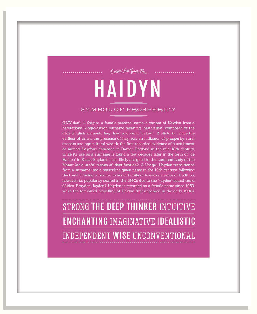 Haidyn | Name Art Print