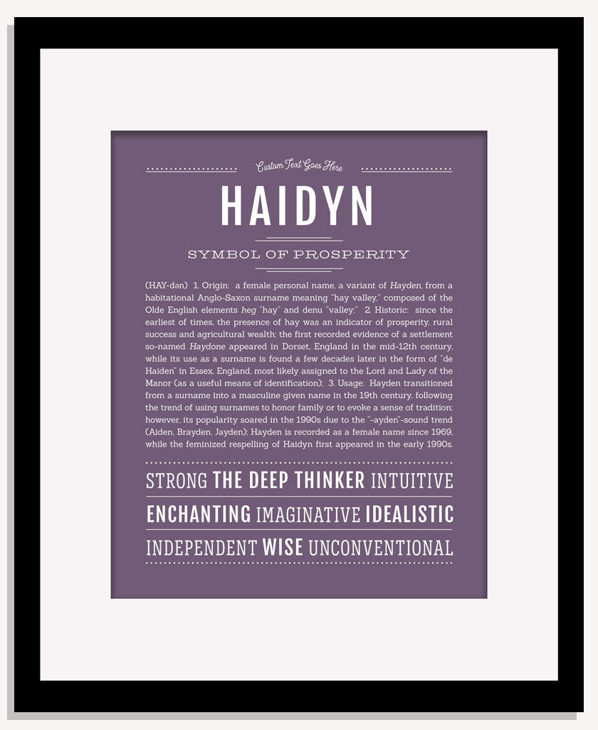 Haidyn | Name Art Print