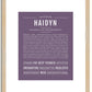 Haidyn | Name Art Print
