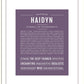 Haidyn | Name Art Print