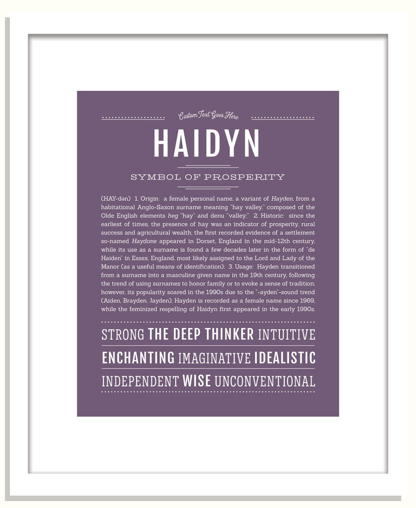 Haidyn | Name Art Print