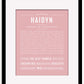 Haidyn | Name Art Print