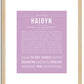 Haidyn | Name Art Print