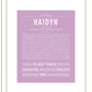 Haidyn | Name Art Print