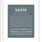 Haidyn | Name Art Print