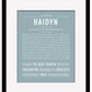 Haidyn | Name Art Print