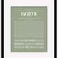 Haidyn | Name Art Print
