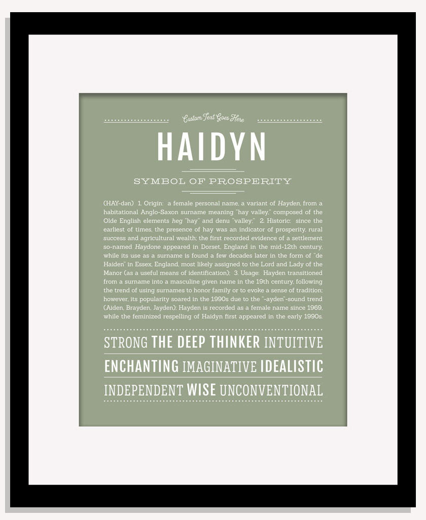 Haidyn | Name Art Print