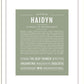 Haidyn | Name Art Print