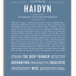Frame Options | Steele Blue | White Frame, Matted