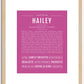 Hailey | Name Art Print