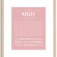 Hailey | Name Art Print