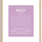 Hailey | Name Art Print