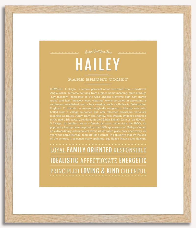 Hailey | Name Art Print