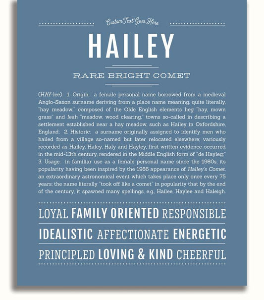 Frame Options | Steele Blue | No Frame