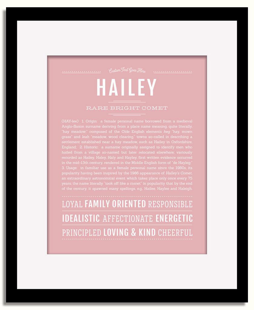 Frame Options | Dusty Rose | Black Frame, Matted