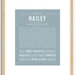 Hailey | Name Art Print