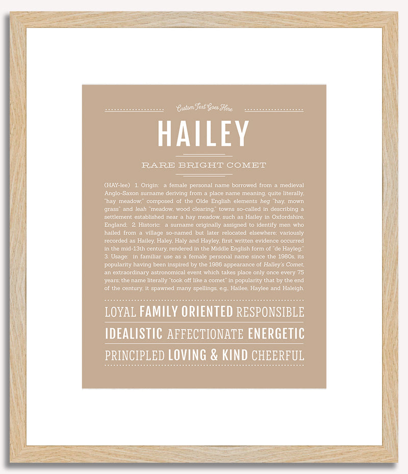 Hailey | Name Art Print