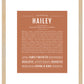 Hailey | Name Art Print