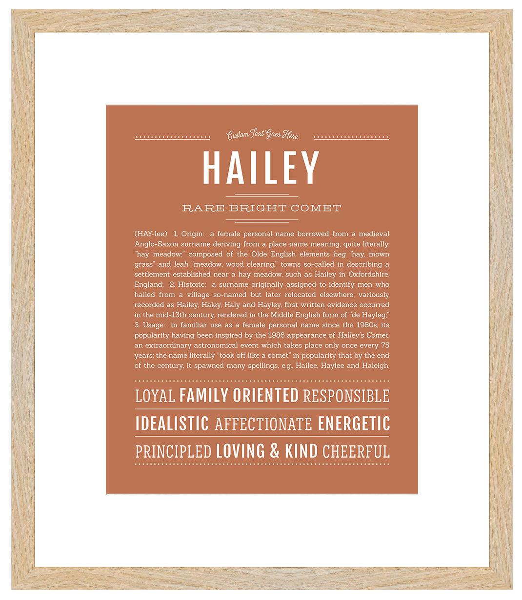 Hailey | Name Art Print