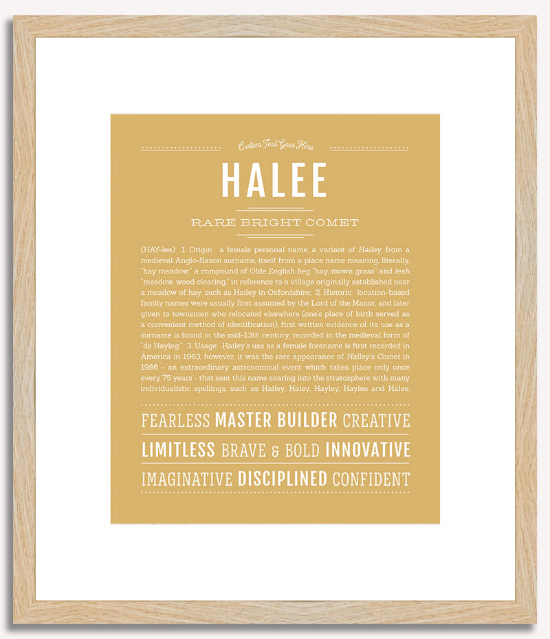 Halee | Name Art Print