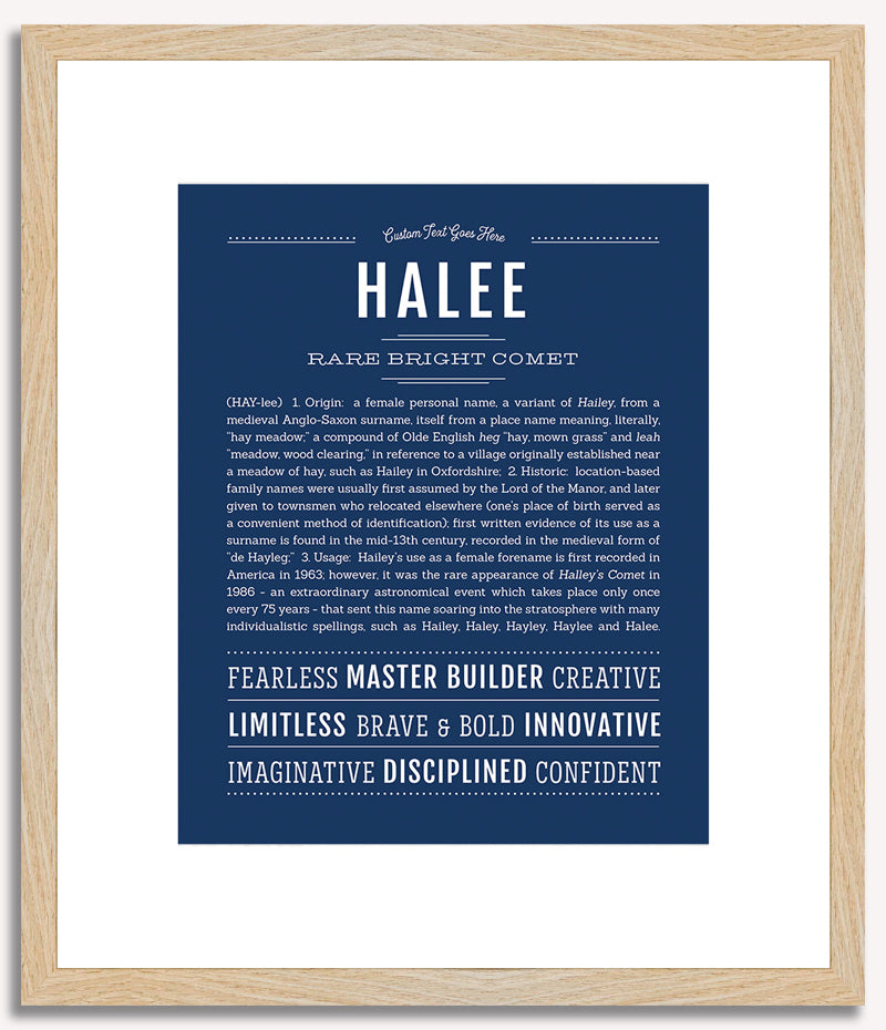 Halee | Name Art Print