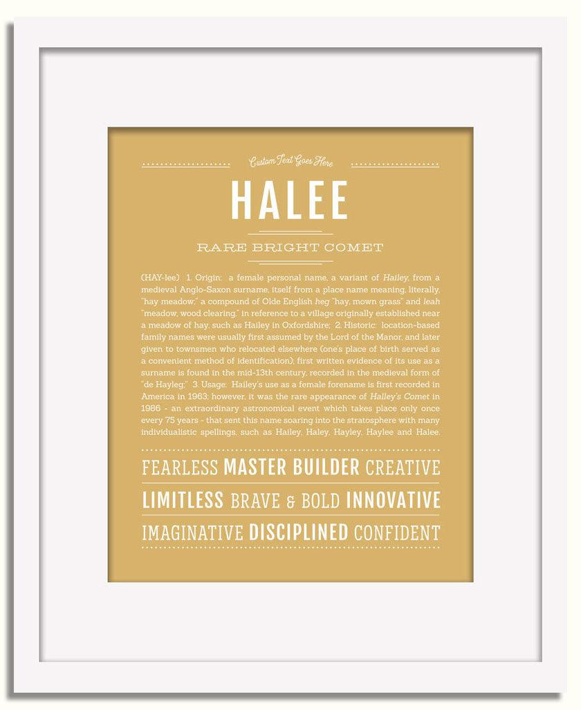 Frame Options | Matte Gold | White Frame, Matted