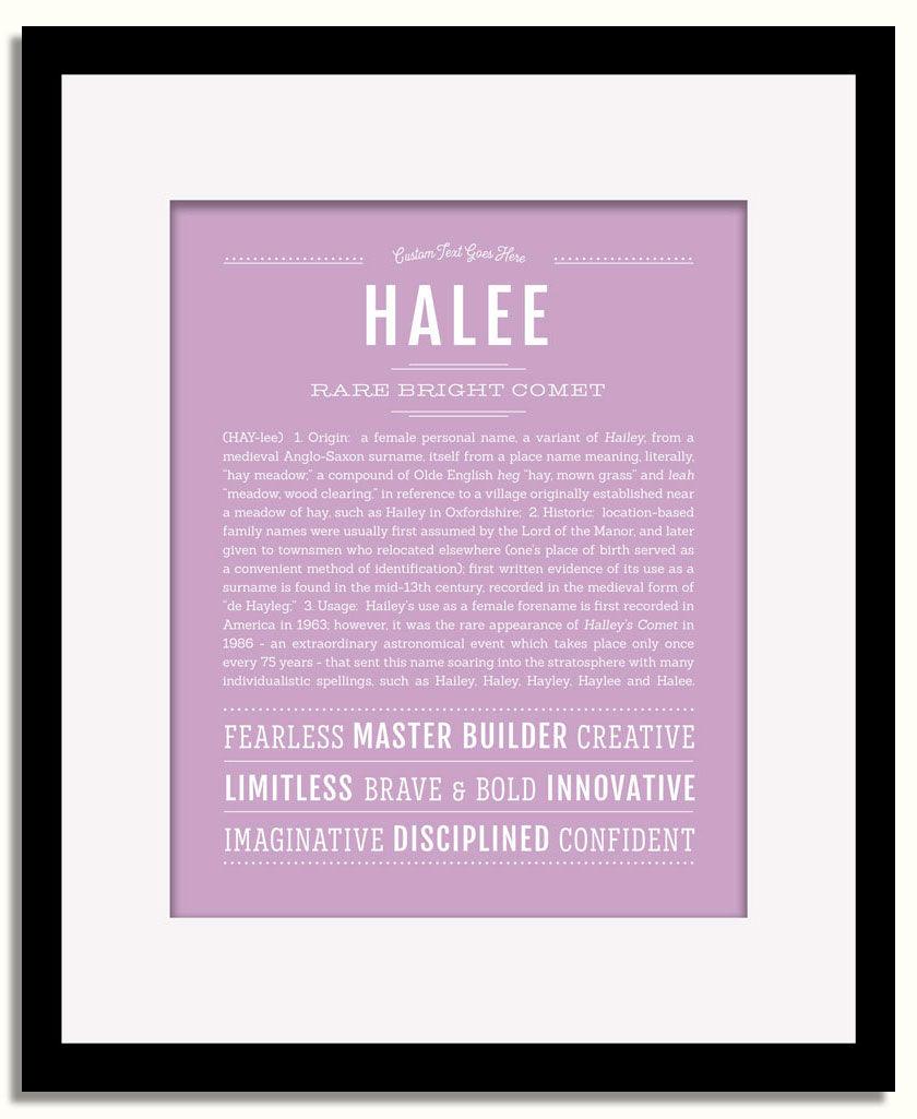 Frame Options | Lilac | Black Frame, Matted