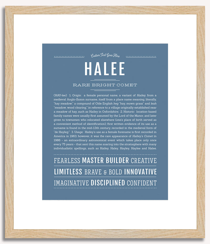 Halee | Name Art Print