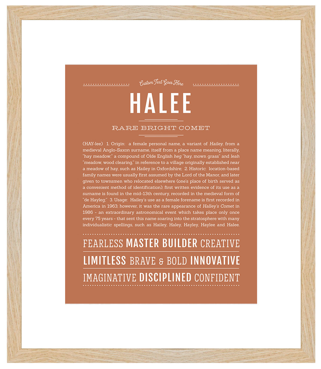 Halee | Name Art Print