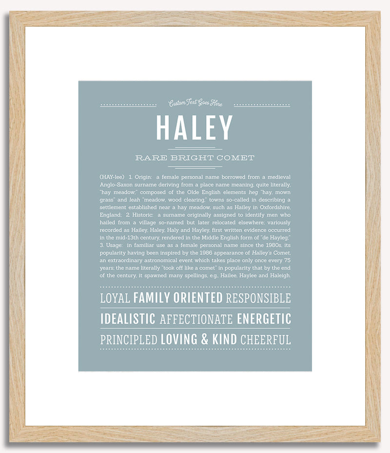 Haley | Name Art Print