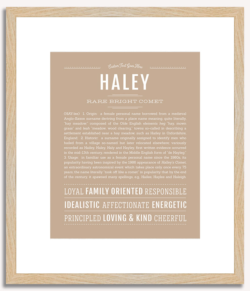 Haley | Name Art Print