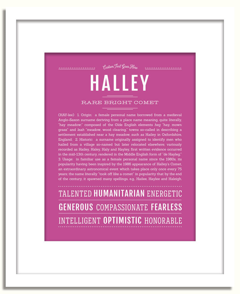 Frame Options | Dark Pink | White Frame, Matted