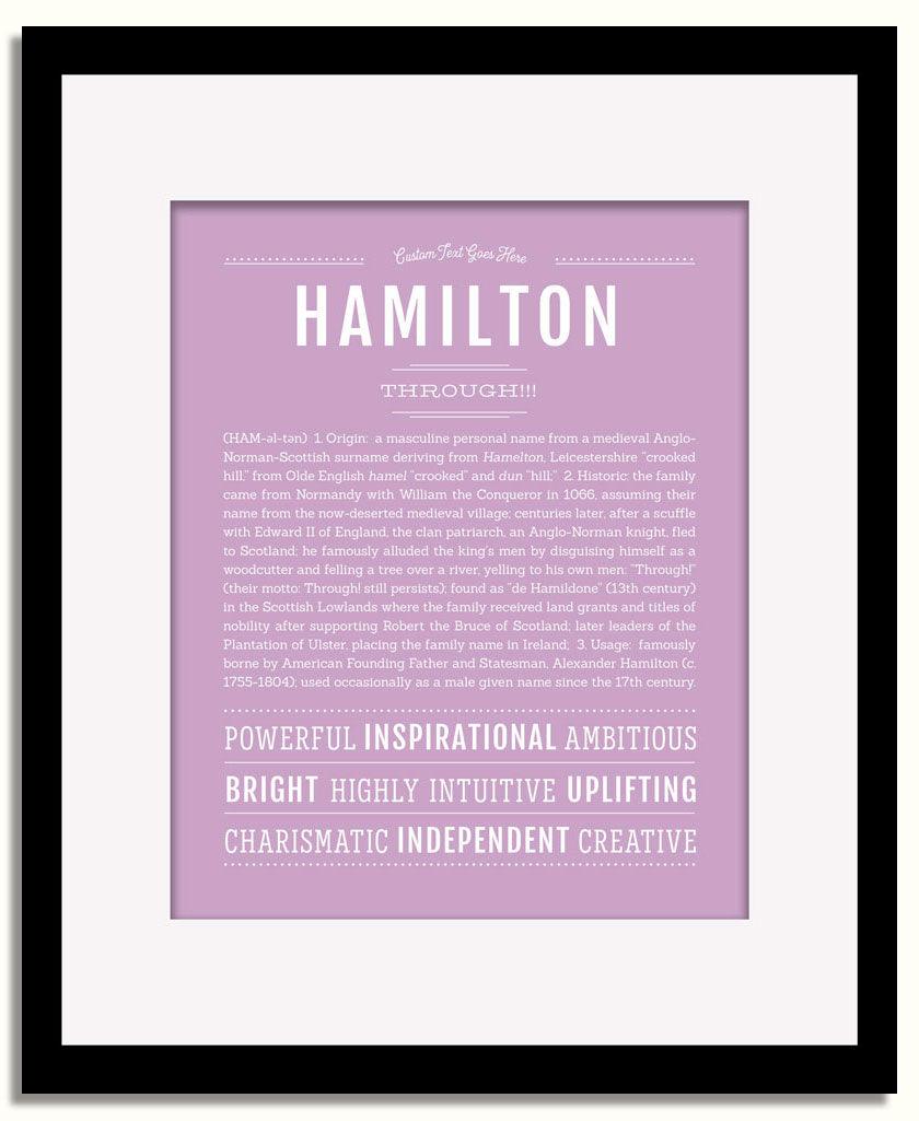 Frame Options | Lilac | Black Frame, Matted