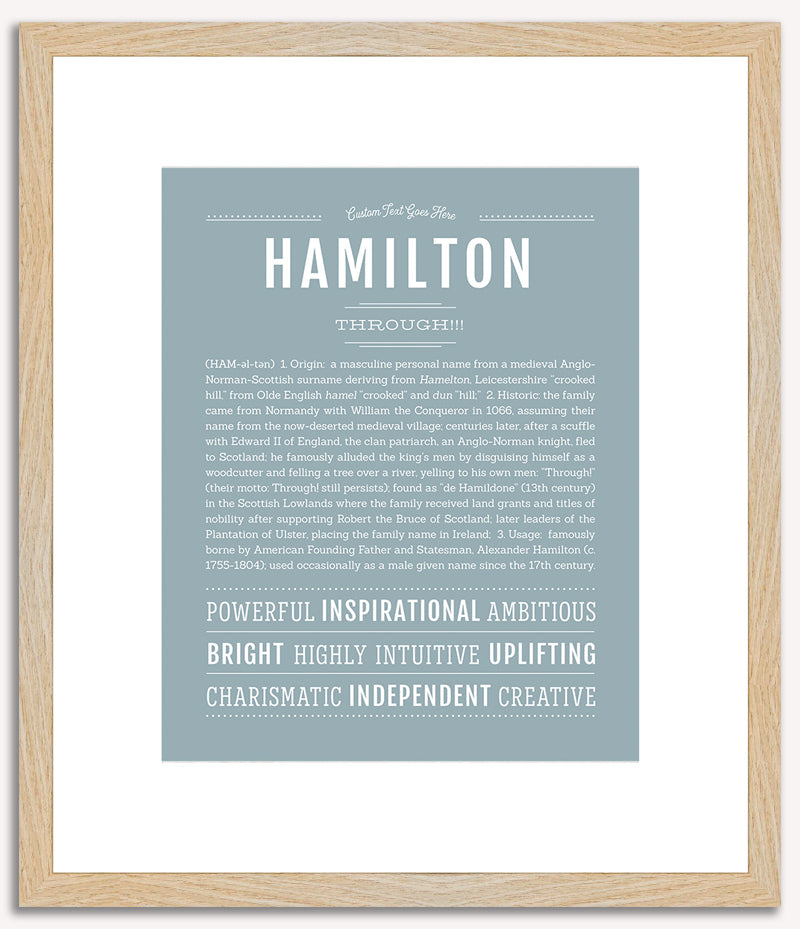 Hamilton | Name Art Print