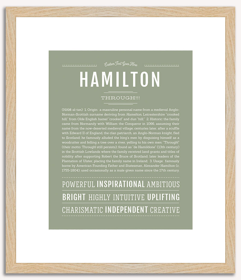 Hamilton | Name Art Print