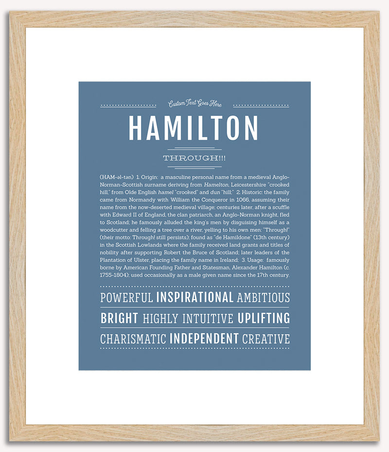 Hamilton | Name Art Print