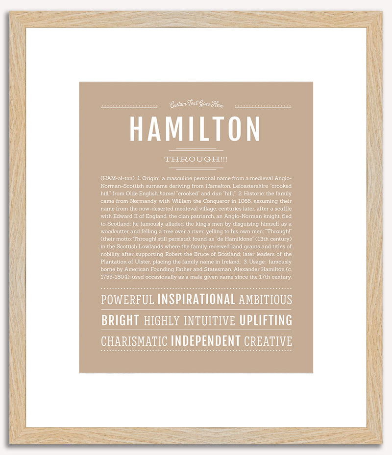 Hamilton | Name Art Print