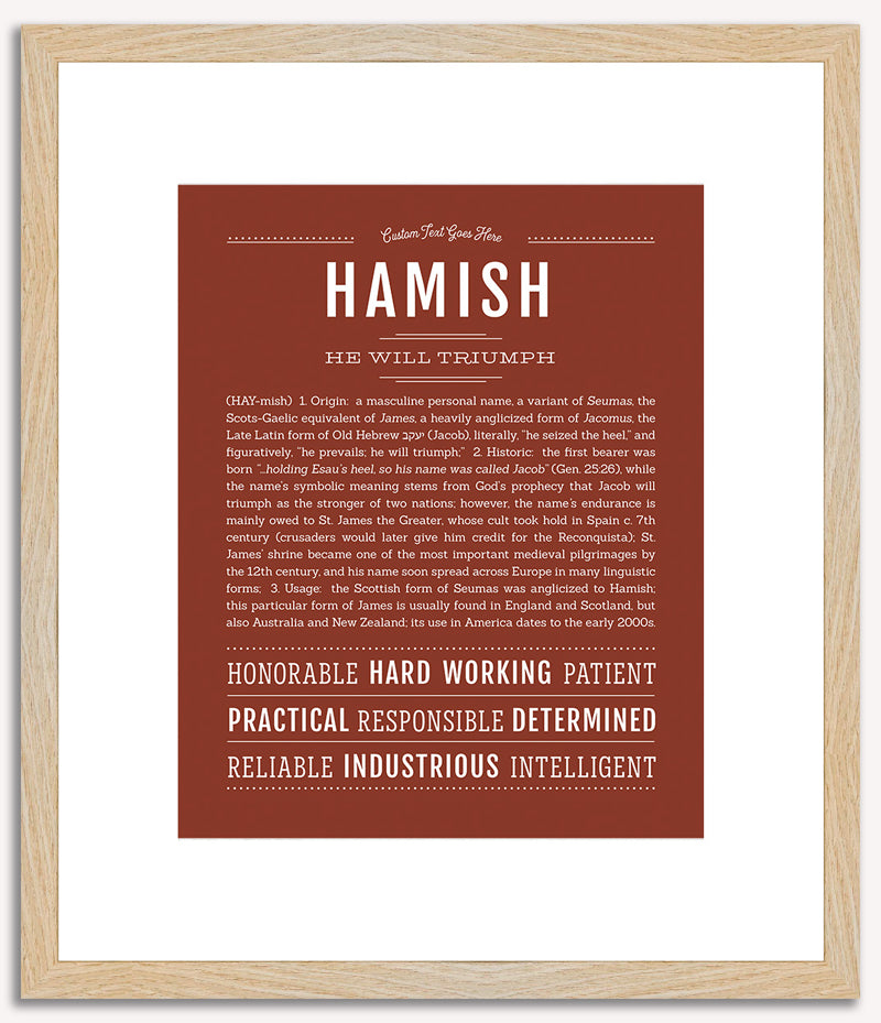 Hamish | Name Art Print