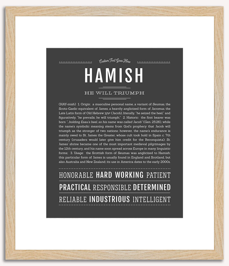 Hamish | Name Art Print